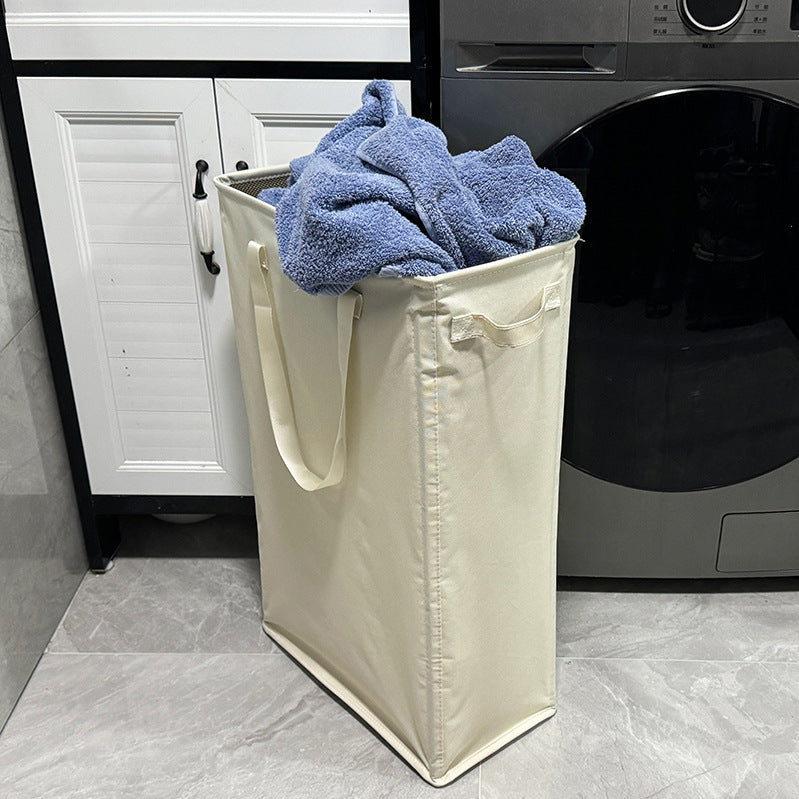 Laundry Basket Household Foldable Dirty Clothes Basket Bathroom With Baseboard