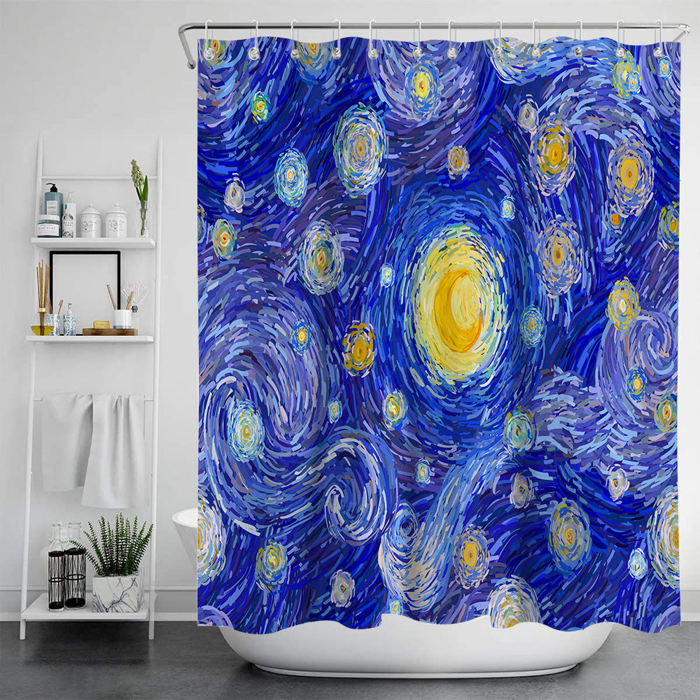 Digital Print-free Bathroom Curtain