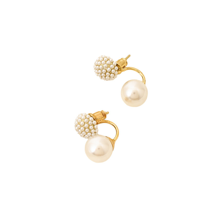 Pearl Earrings Classic Style Advanced Simple S925 Silver