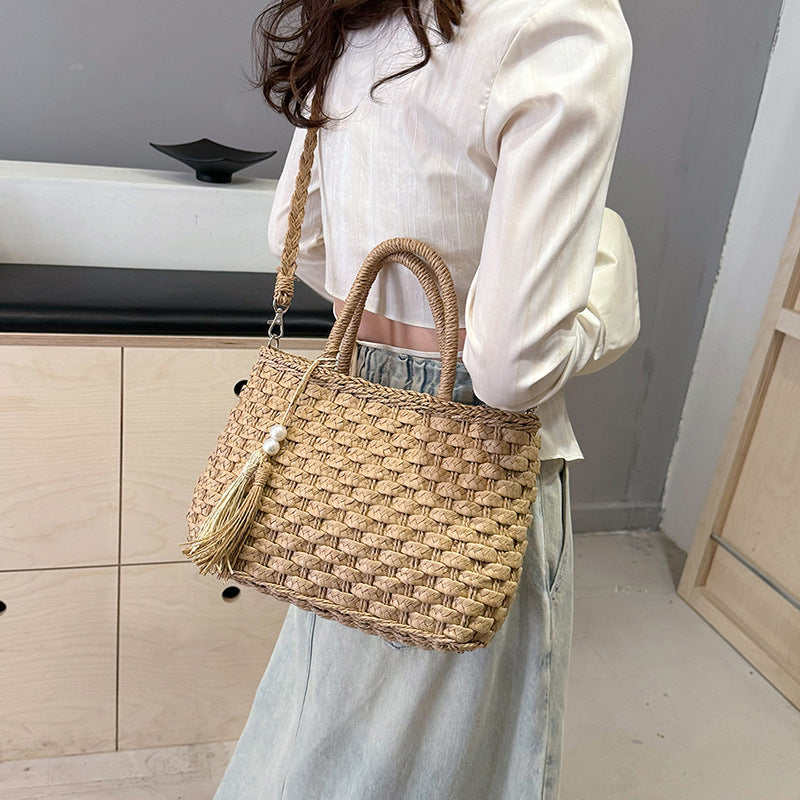 Women's Fashion Personality Hand-carrying Woven Bag