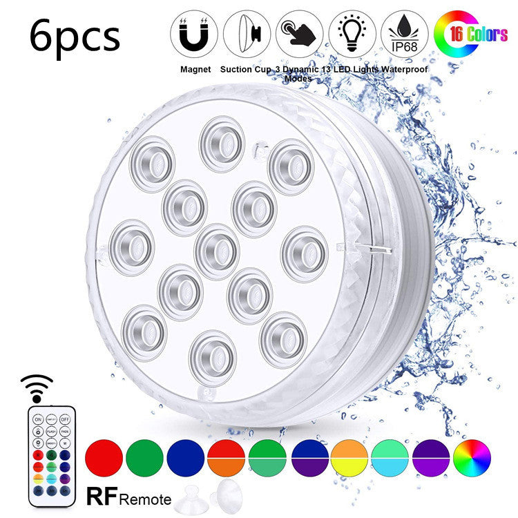 Led Beads Submersible Light Waterproof Underwater Lamp For Garden Swimming Pool Fountain Spa Party Bathroom Remote Control