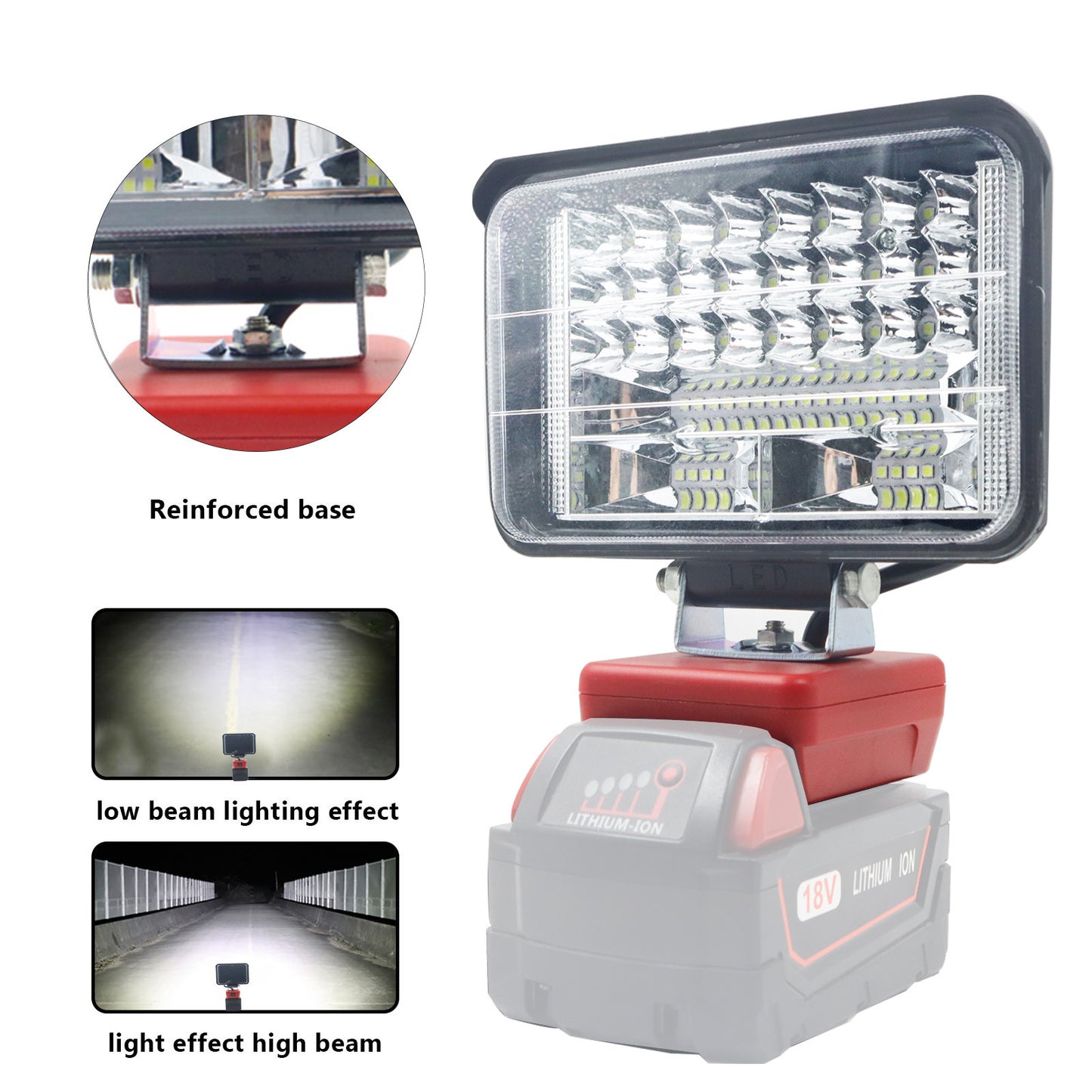 Outdoor Camping Engineering Lighting Shot Suitable For Milwaukee Mivoch Lithium Battery