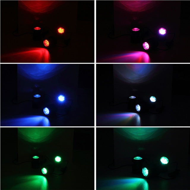 Solar colorful underwater light