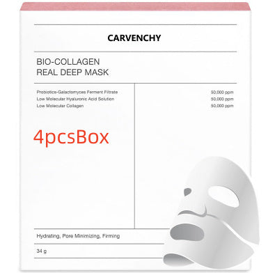 Deep Collagen Overnight Mask The Real Collagen Facial Sheet Masks With Low Molecular Weight Collagen For Elasticity Firming