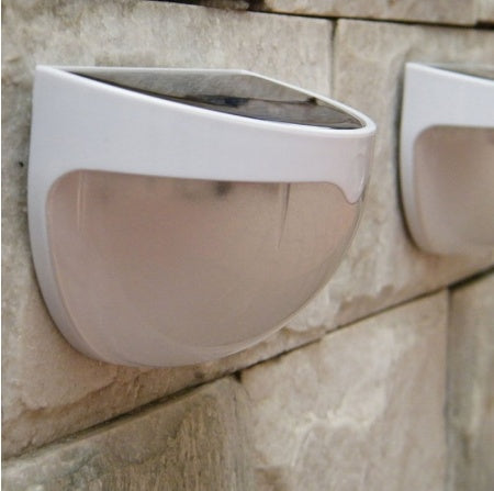 Solar semicircular wall light