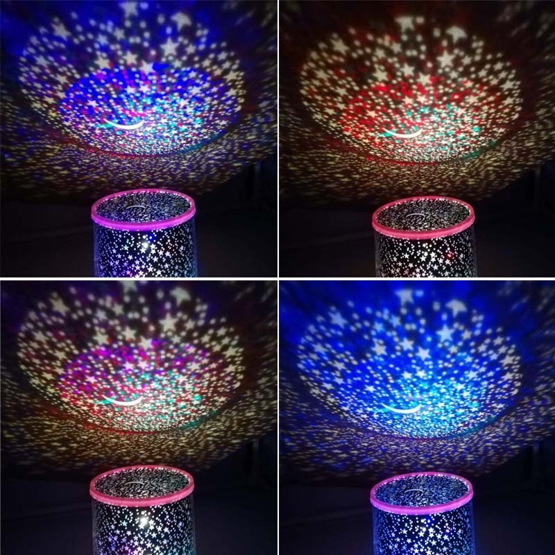 Round starry sky light night light