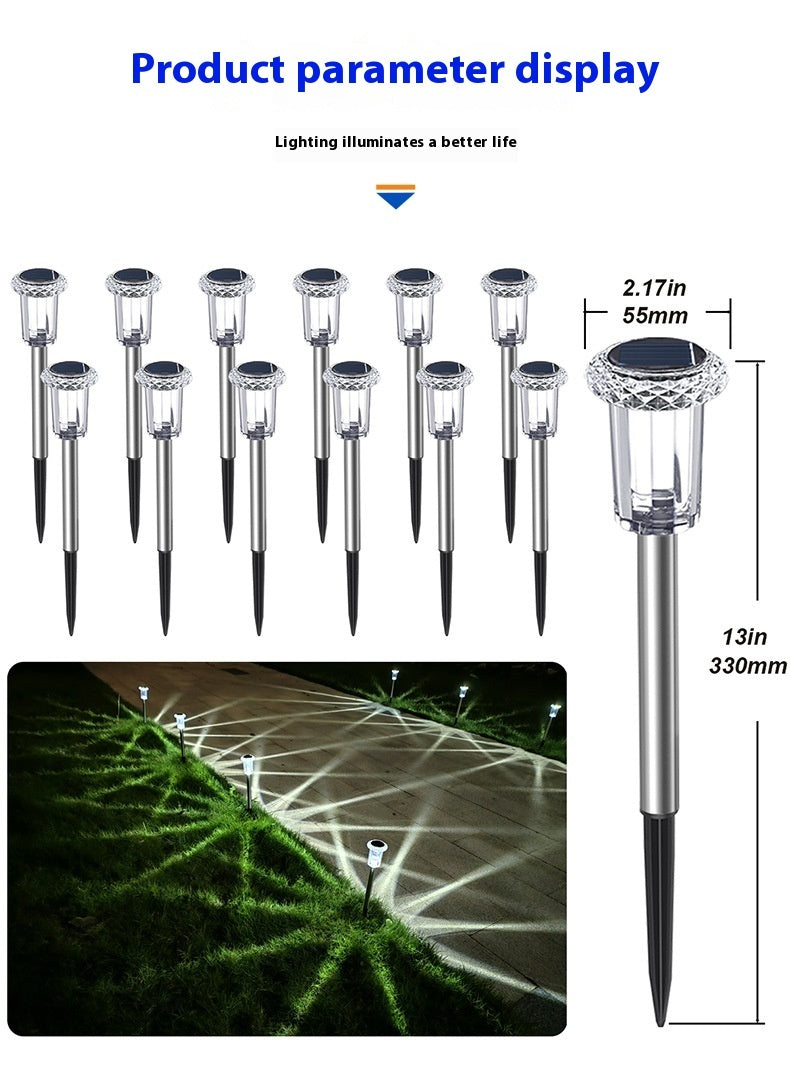 Solar White Led Lawn Lamp Scenic Spot Decoration