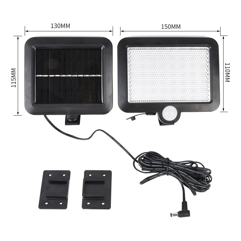 Split Body Induction Solar Wall Light Waterproof Road Lighting