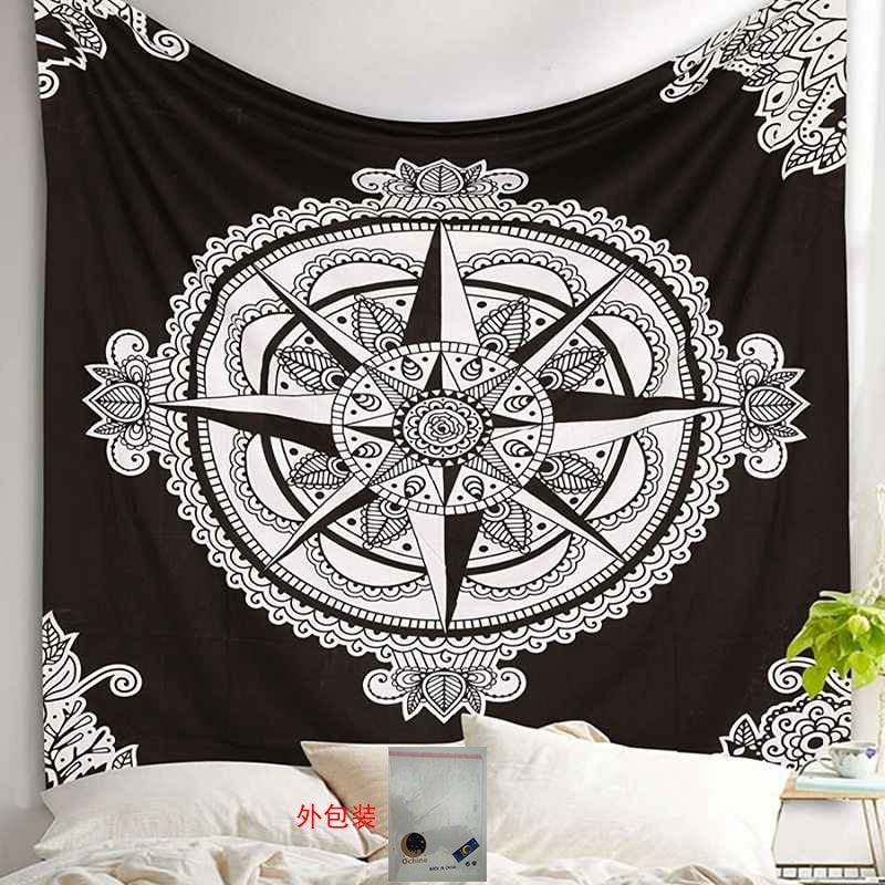 Yin yang mandala tapestry