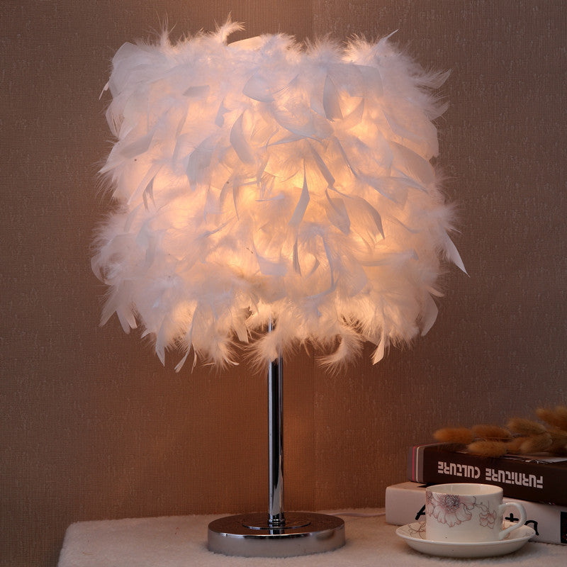 Feather bedroom cute girly night light