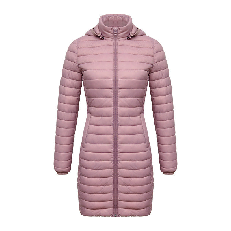 Women's Lightweight Mid-length Slim-fit Cotton-padded Jacket