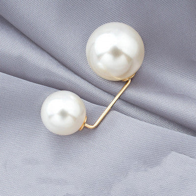 Anti-light Brooch Skirt Waist Button Nail Pearl