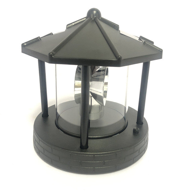 Solar Rotating Lighthouse Outdoor Courtyard Garden Lawn Decorative Lighting Landscape Light