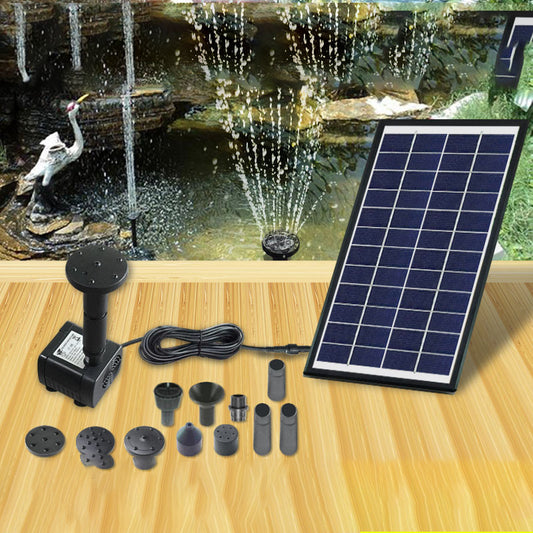 Solar Small Garden Mini Flower Fountain Poolroom