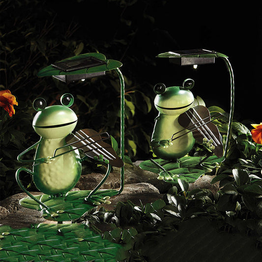 Solar Lamp Outdoor Lawn Lamp Lawn Lamp Ground Plug Lamp Frog Garden Decoration Lamp