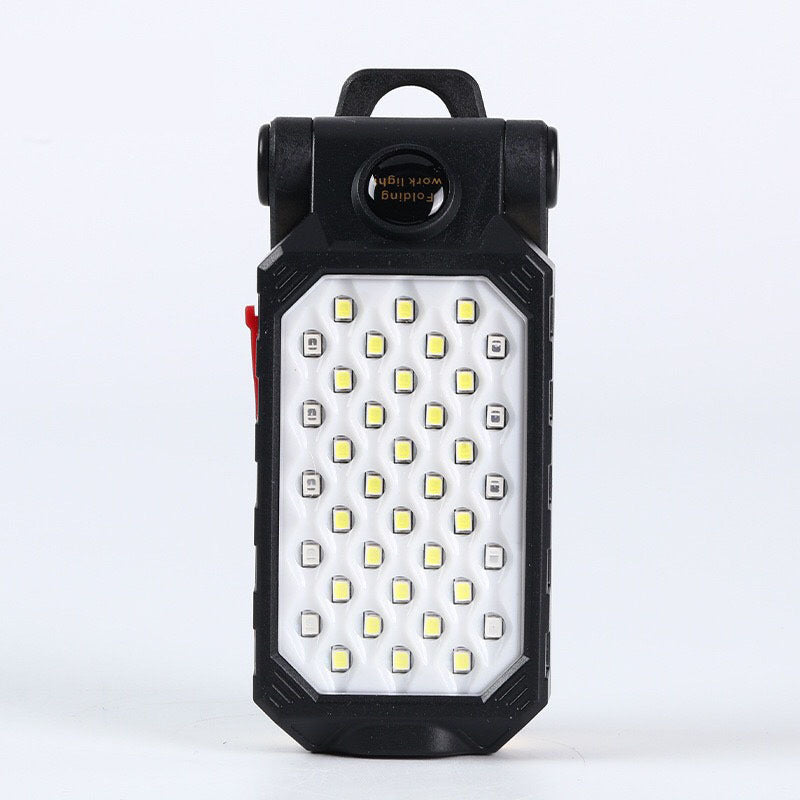 Folding USB Rechargeable COB Work Light Portable LED Flashlight Adjustable Waterproof Camping Lantern Magnet Design With Power Display