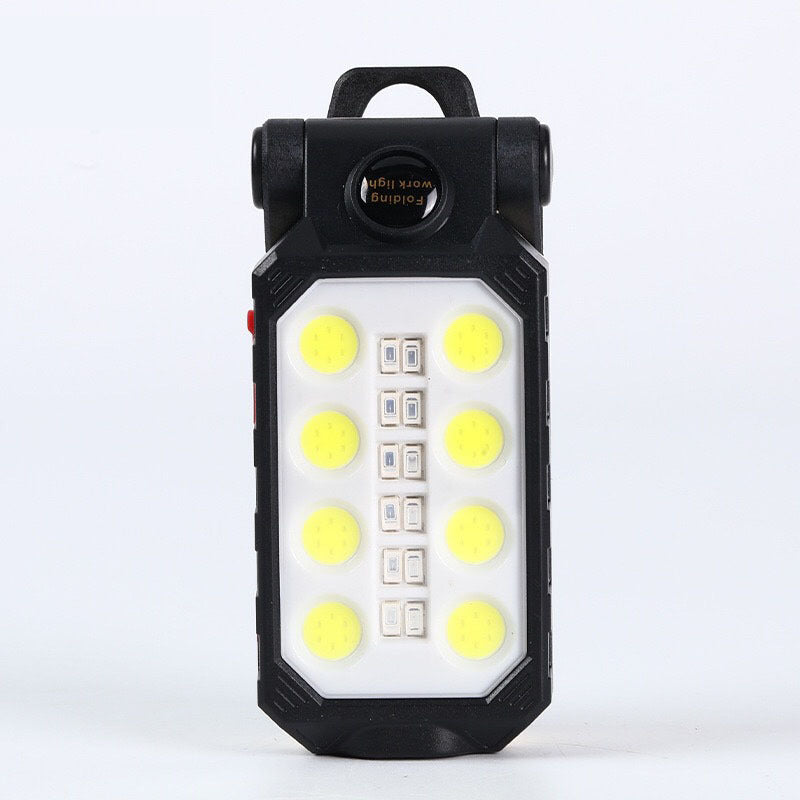 Folding USB Rechargeable COB Work Light Portable LED Flashlight Adjustable Waterproof Camping Lantern Magnet Design With Power Display