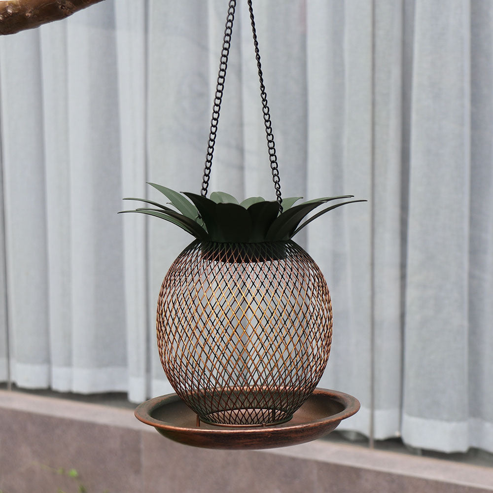 Pineapple Outdoor Hanging Hummingbird Bird Feeder