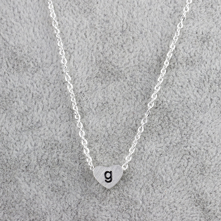 Stainless Steel 26 Letters Pendant Necklace Women