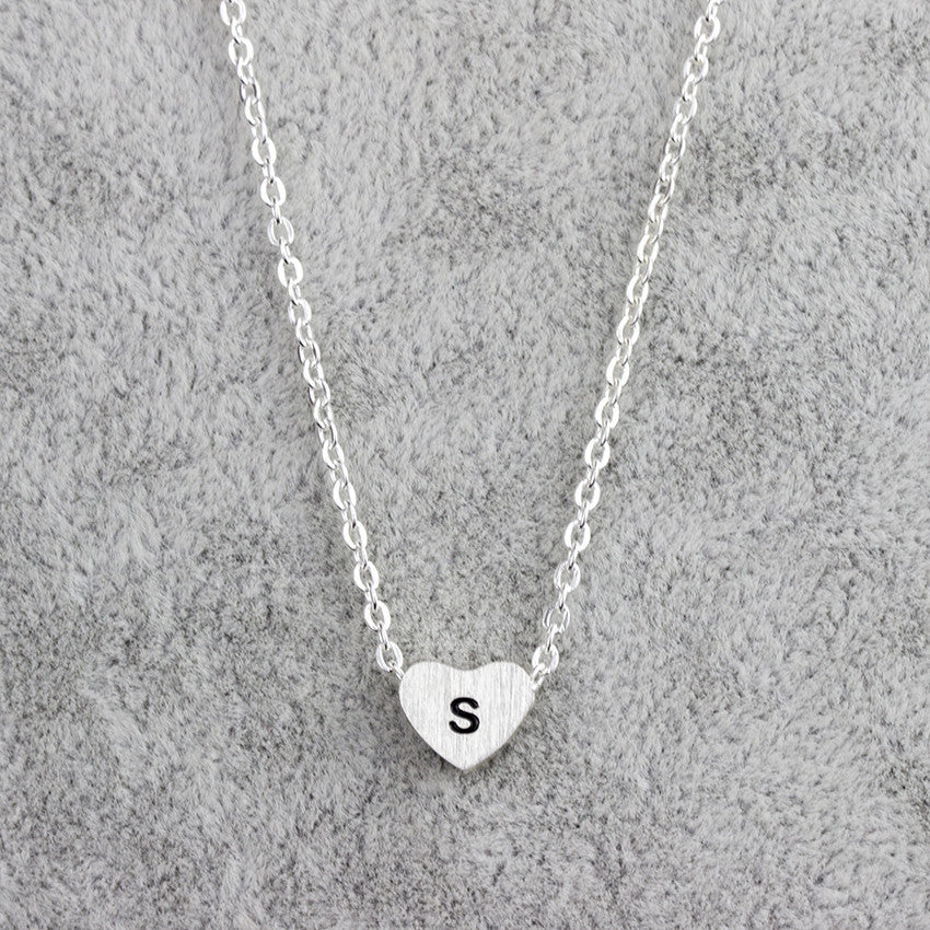 Stainless Steel 26 Letters Pendant Necklace Women