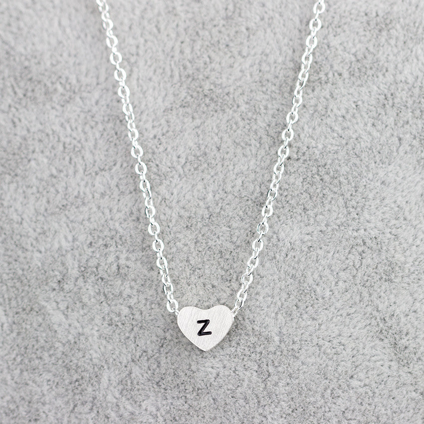 Stainless Steel 26 Letters Pendant Necklace Women