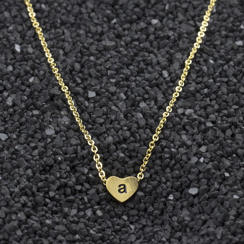 Stainless Steel 26 Letters Pendant Necklace Women