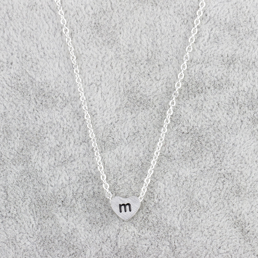 Stainless Steel 26 Letters Pendant Necklace Women