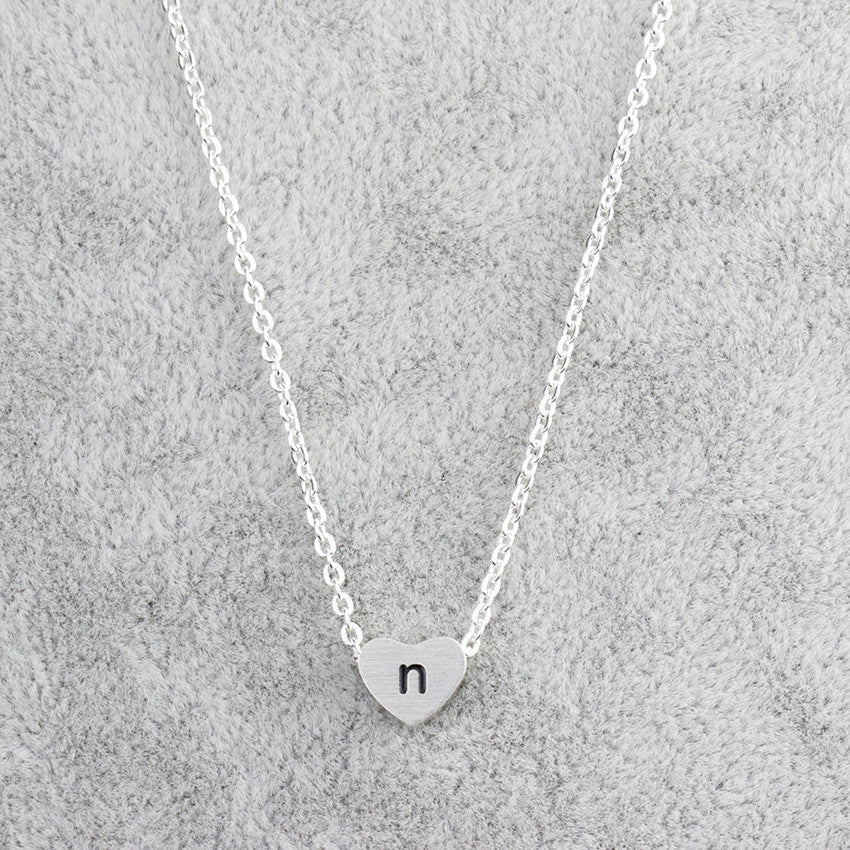 Stainless Steel 26 Letters Pendant Necklace Women