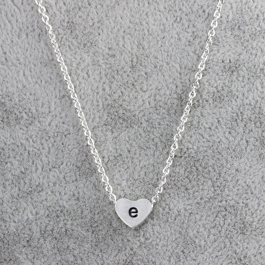 Stainless Steel 26 Letters Pendant Necklace Women