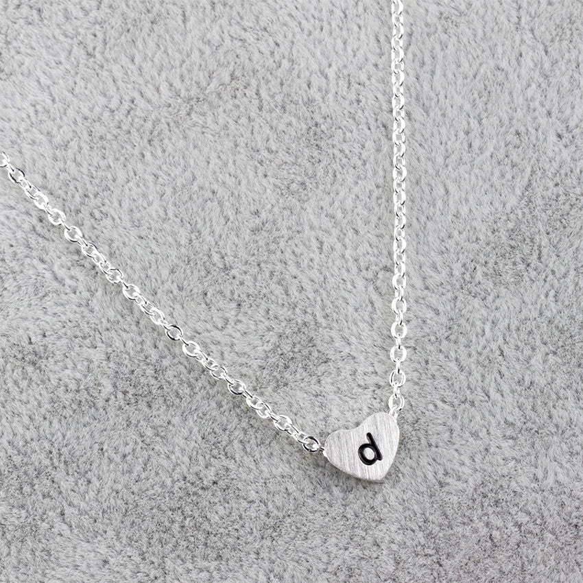 Stainless Steel 26 Letters Pendant Necklace Women