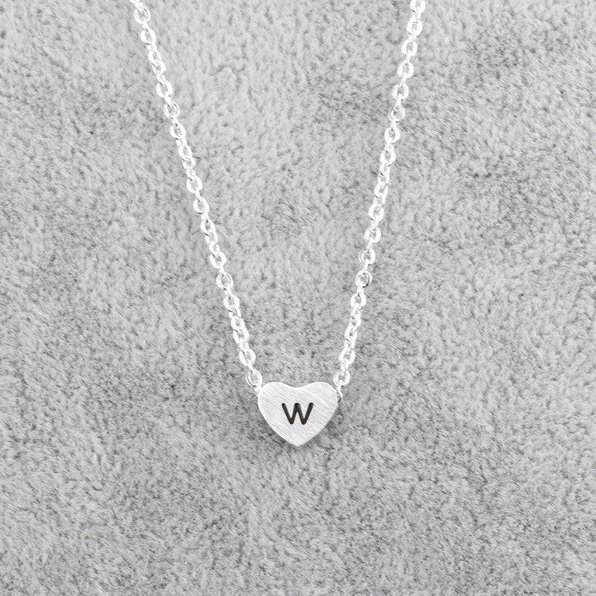 Stainless Steel 26 Letters Pendant Necklace Women