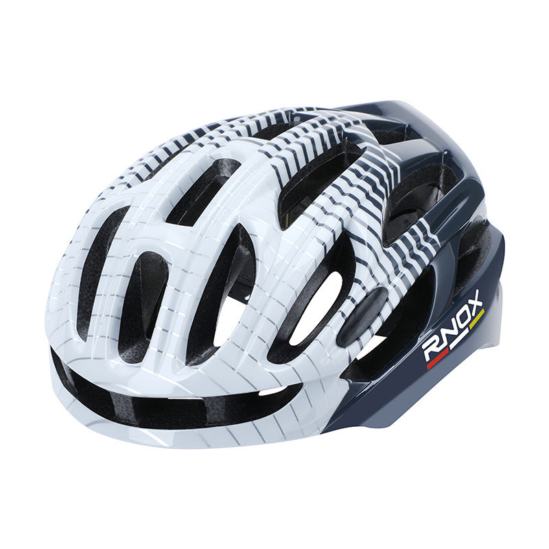 Striped Motorcycle Paint Electric Bike Helmet