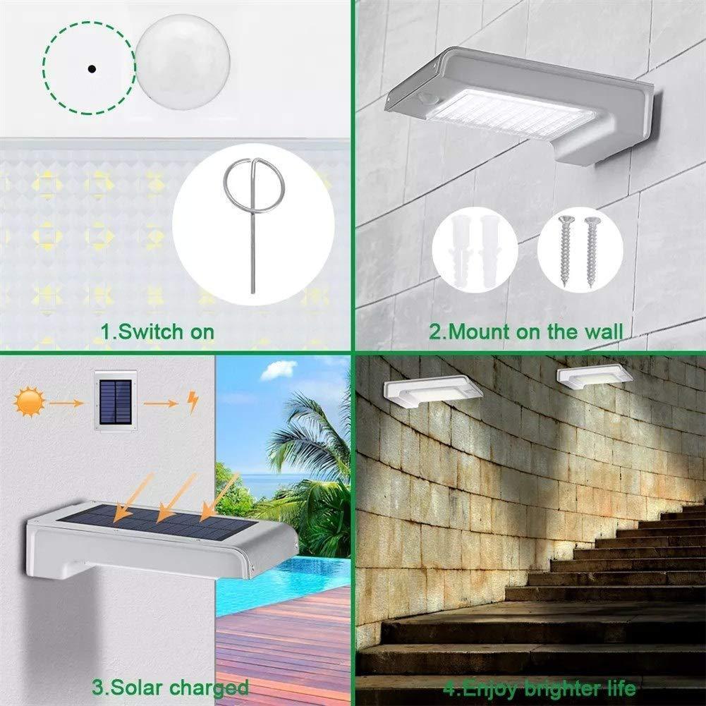 72LED solar induction wall light