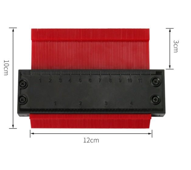 5 10 Inch Contour Gauge Template Plastic Measuring Contour Gauge Duplicator Tiles Edge Shaping Measure Ruler Measuring Tool