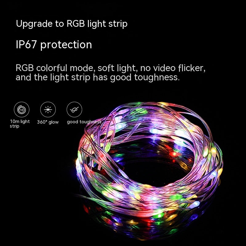 LED Christmas Festival Rechargeable Outdoor Camping Tent String