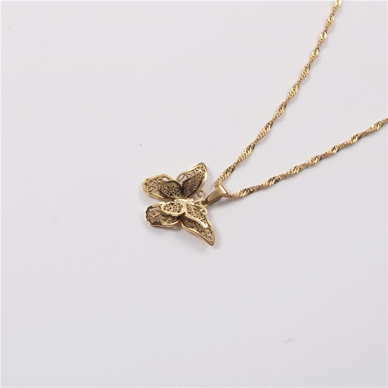 Fashion Simple Butterfly Necklace For Women