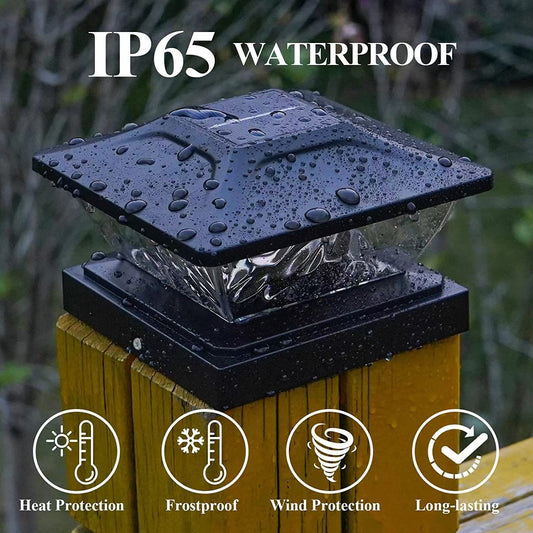 Solar Pillar Lamp Outdoor Waterproof