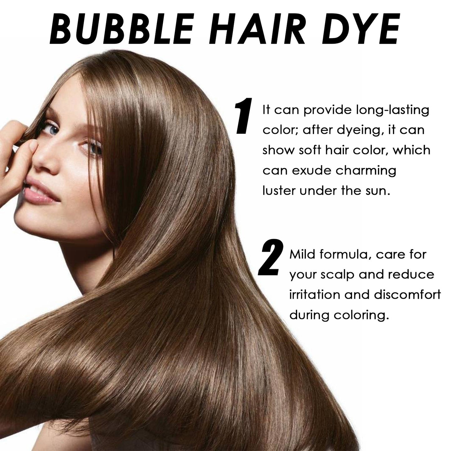 Plant Bubble Dyeing Lasting Mild And No Hair Damage