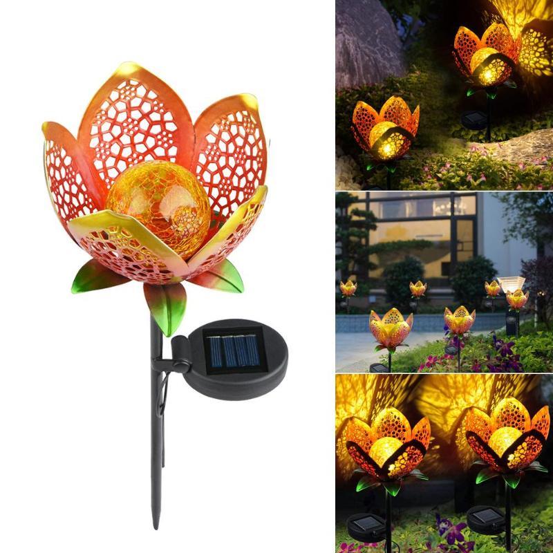 LED Solar Flower Light