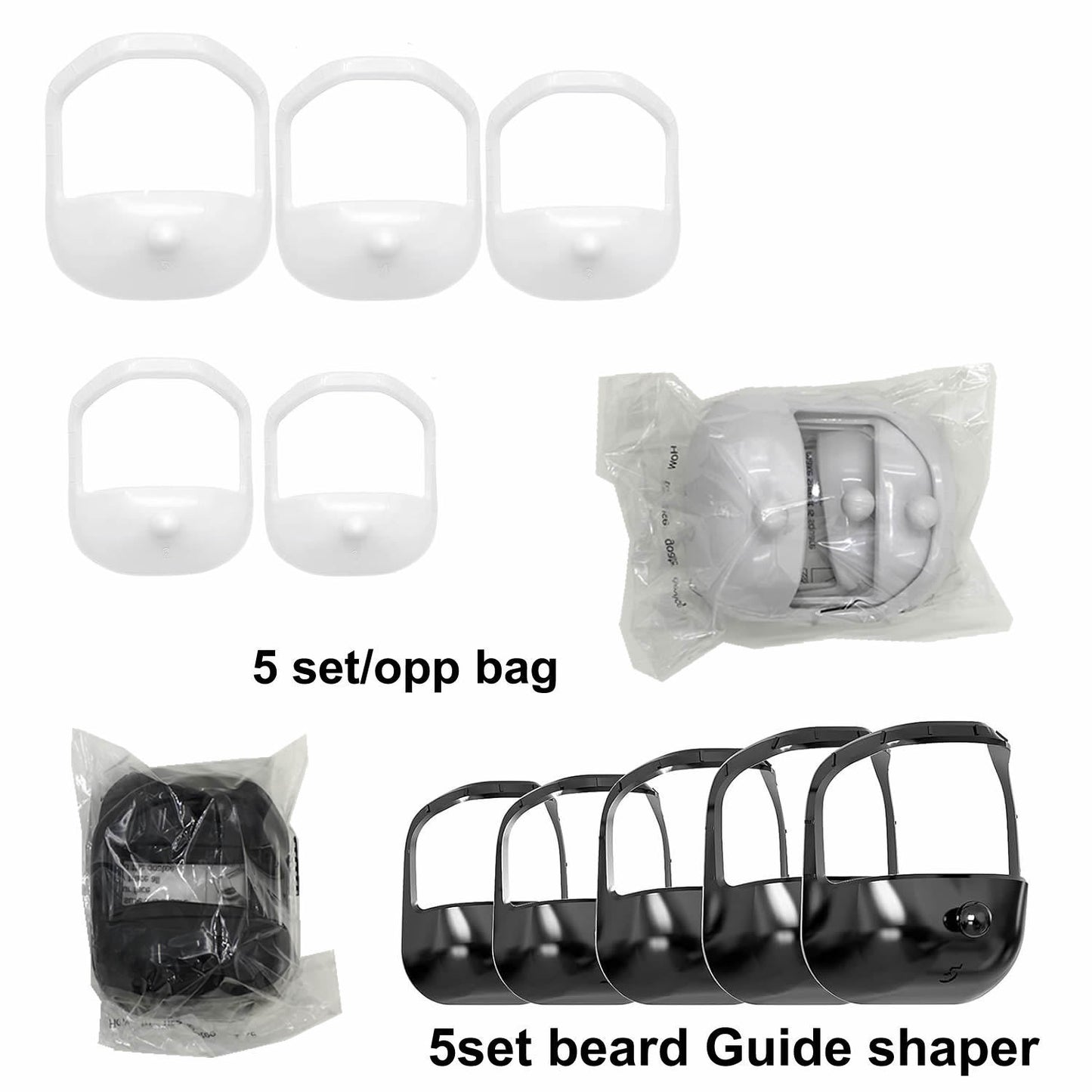 Beard Modeling Template 5-piece Beard Guide