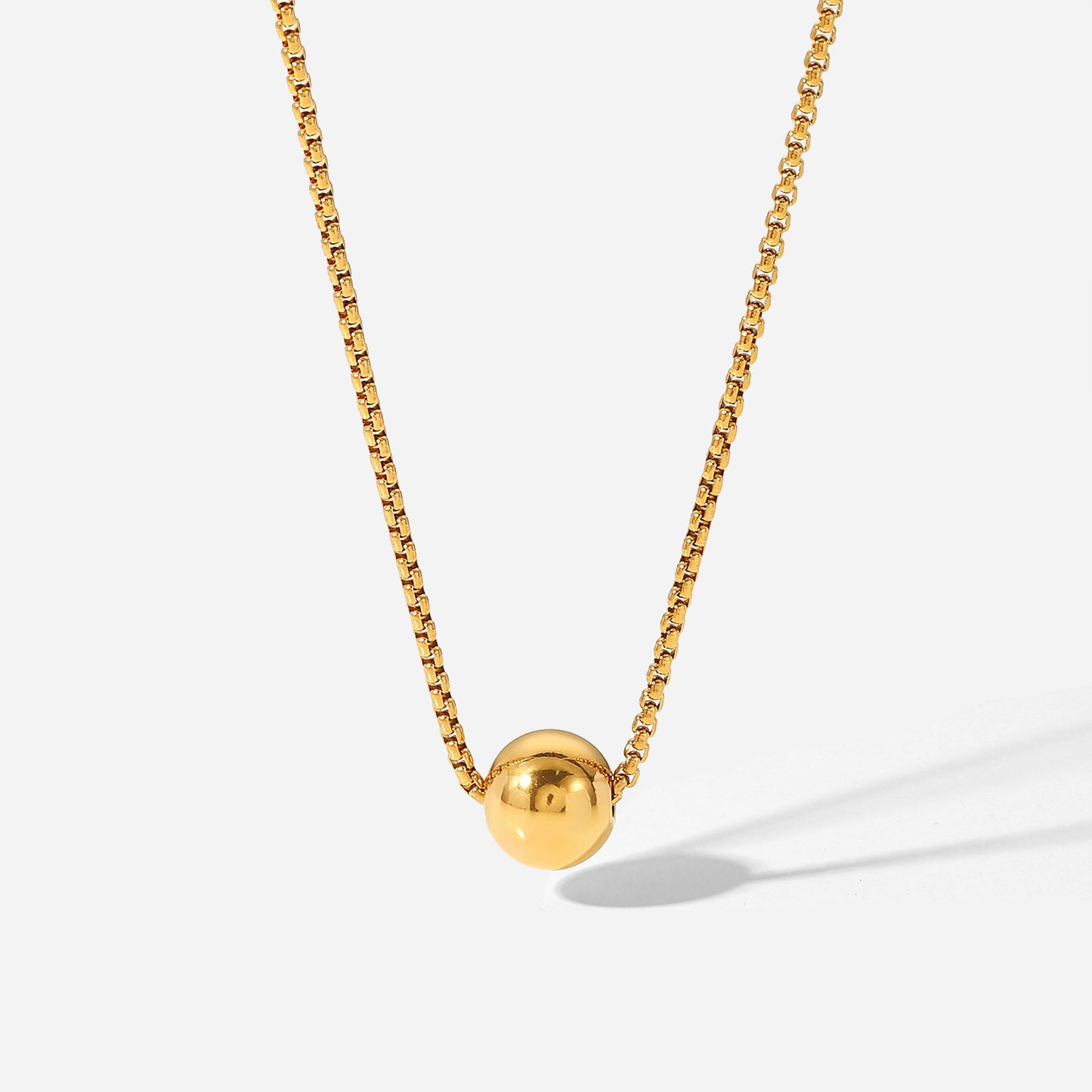 Pull-out 18K Gold Stainless Steel Necklace For Women