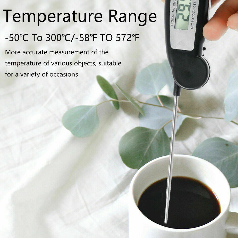 Instant-Read Meat Thermometer Digital Electronic Food Temp Kitchen Cooking Grill