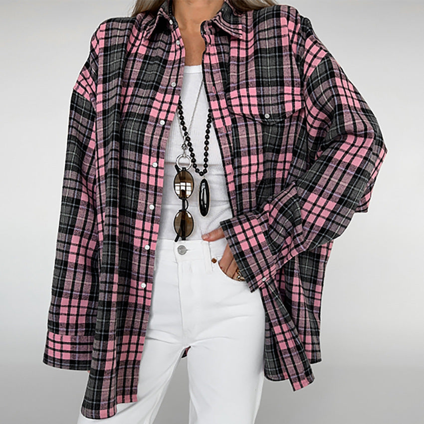 Plaid Simple Women's Shirt Niche