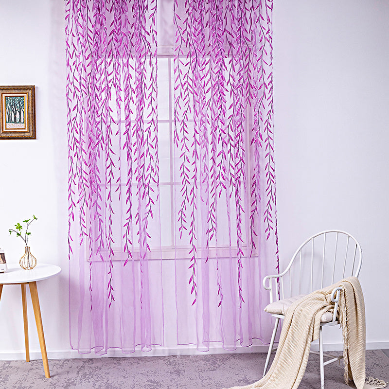 Inverted Willow Wicker Offset Printing Curtains Printing Window Screens Living Room Balcony Window Screens