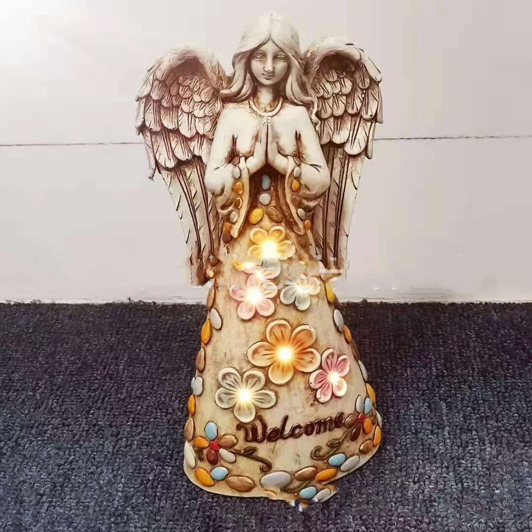 Angel Resin Lamp LED Angel Statue Lamp