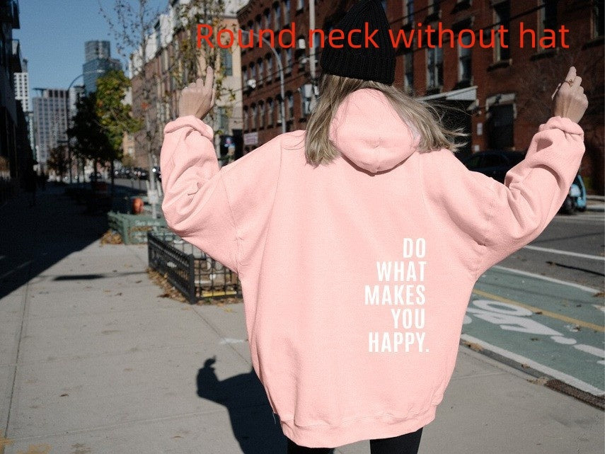 Do What Makes You Happy Sweatshirt Large Sweater