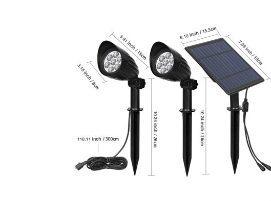 Super bright outdoor solar lamp