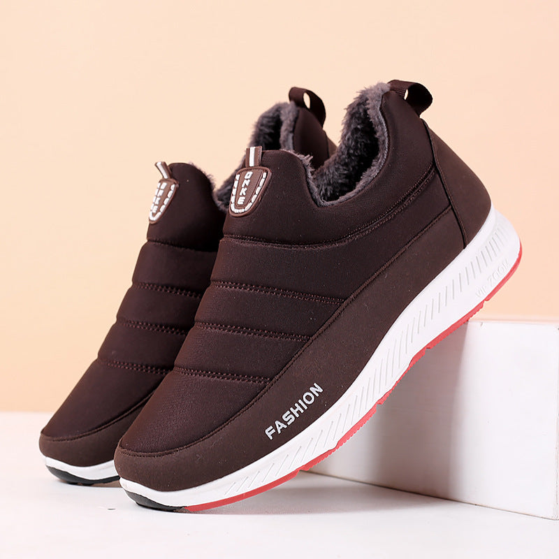 Winter Cotton Shoes Women's Old Beijing Cloth Shoes Fleece-lined