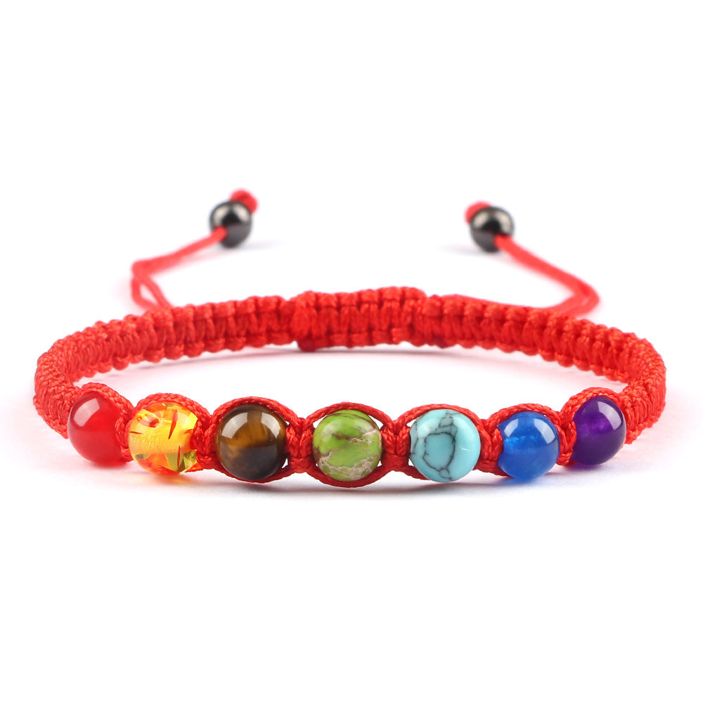 Round Seven-color Beads Accessories Bracelet