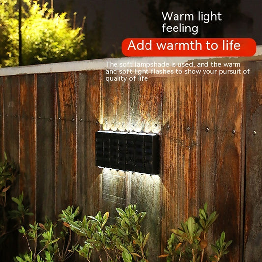 Solar Double-headed Wall Lamp Outdoor Yard Lamp Waterproof Outdoor Up